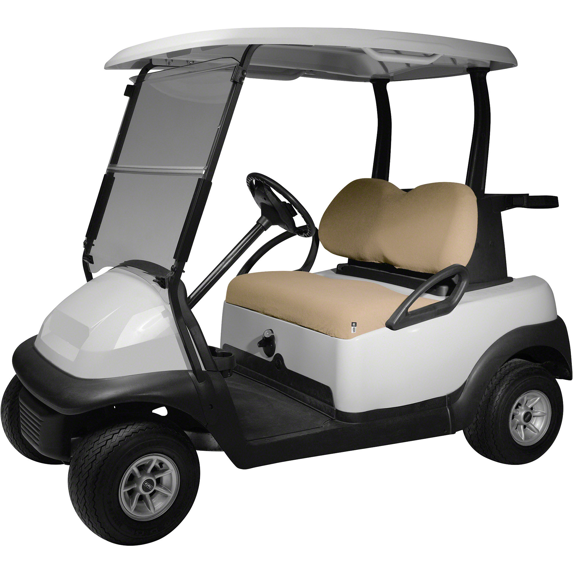 Classic Accessories Fairway Golf Cart Terry Cloth Seat Cover, Black, Model# 40-029-015801-00
